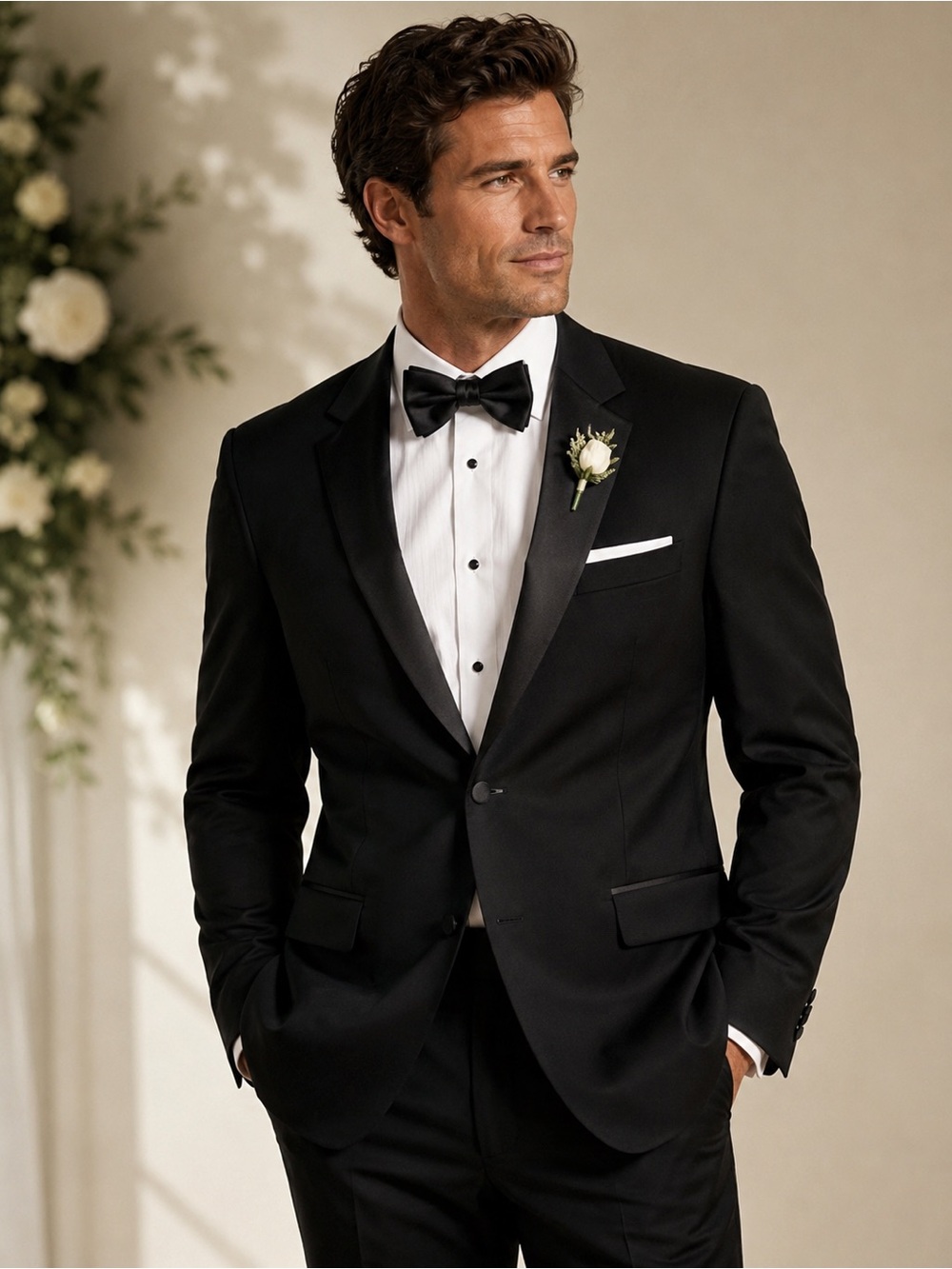Jos. A. Bank NWT Black Wool Tuxedo Jacket Luxe Wedding Prom 43L Formal